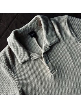 Blank Knit Polo Shirt Vonaco 