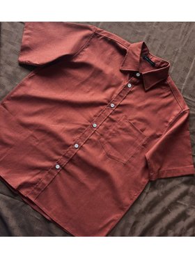 Áo Sơ Mi Francis Mantini Somniferum Short ( Dark Red )