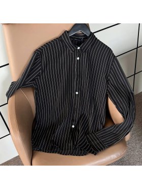 Áo Sơ Mi Francis Mantini Stripe Long Sleeve 'Black'