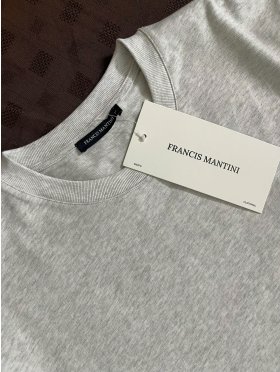 Áo Thun Francis Mantini Base On Comfortable Basic ''Pale gray'